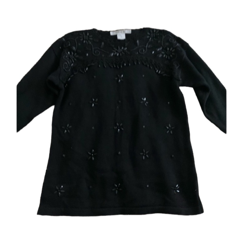 Victoria Jones | Vintage Black Knit Sweater Medium